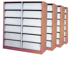 HDS-11 木護(hù)板雙柱單面期刊架